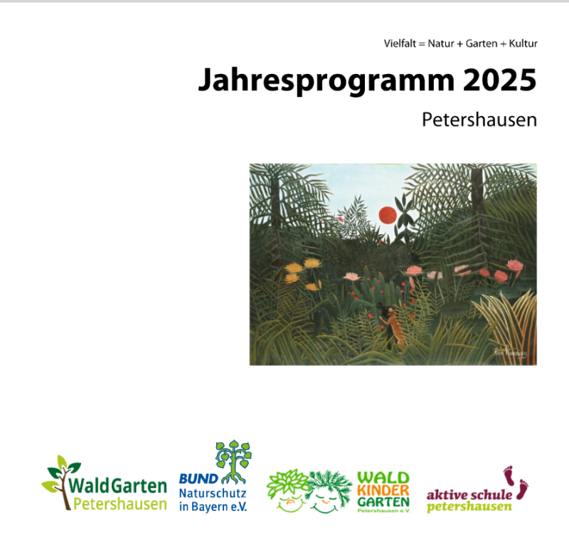 Jahresprogramm 2025, Vielfalt = Natur + Garten + Kultur